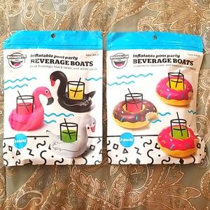 Inflatable beverage boats